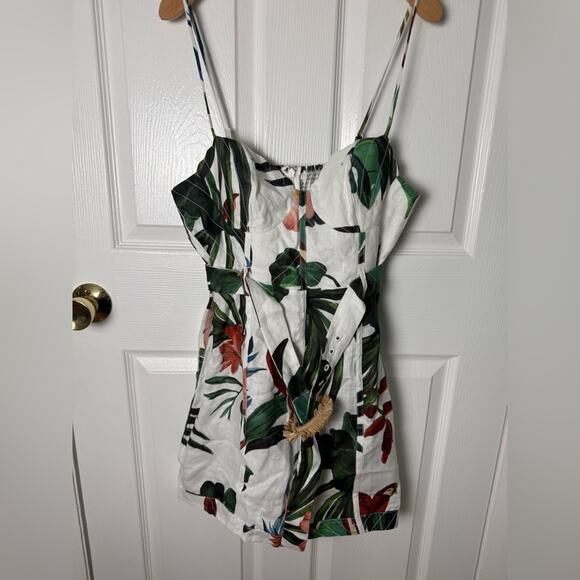 Farm Rio Midnight Macaw Fiesta Mini Dress In White L - Picture 2 of 10